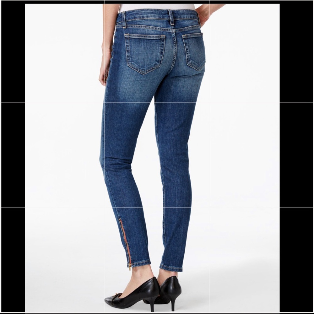 Tommy Hilfiger denim skinny jeans ankle zippers
